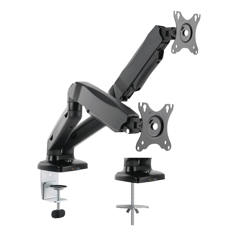 EW1516 | Tischhalterung mit Gasfeder für 2 Monitore bis 27 mit VESA | Ewent | distributori informatica