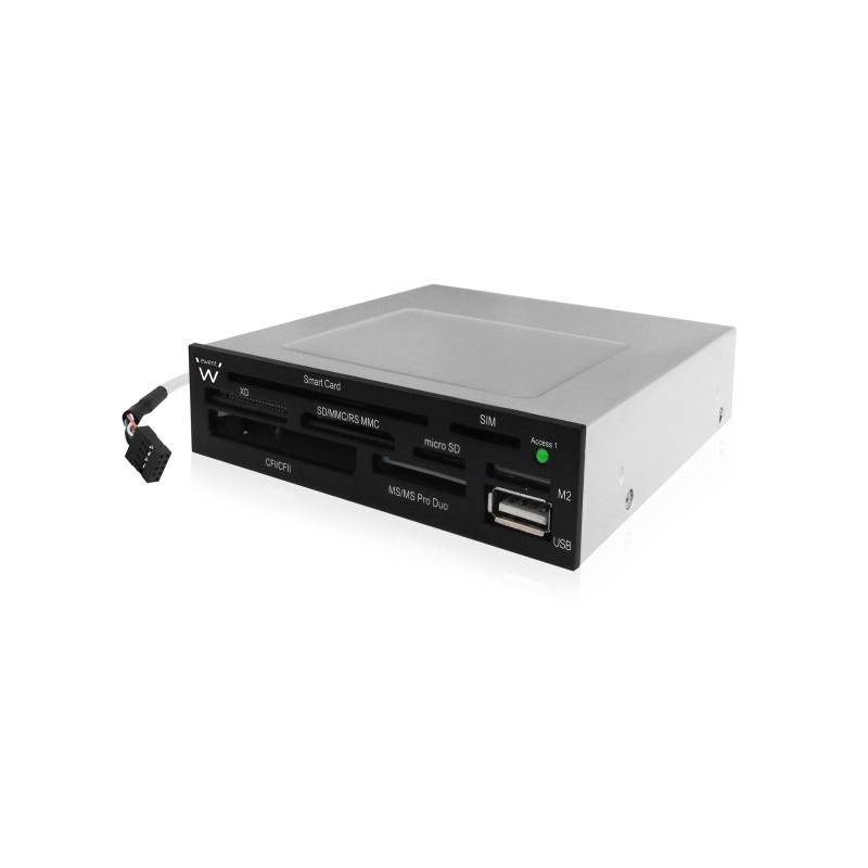 EW1077 | LETTORE INTERNO 3.5" PER MEMORIE, SMART CARD E SIM | Ewent | distributori informatica