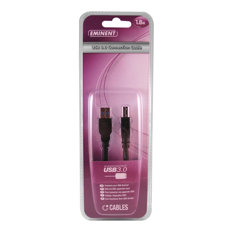 EM9613 | USB 3.0 Connection Cable 1.8 meter | Eminent | distributori informatica