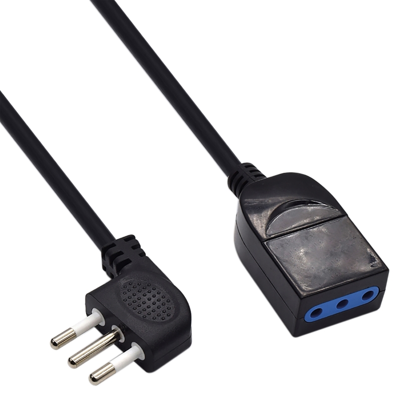 EW3803 | Power extension cord 5mt black with Italian plug 10A | Ewent | distributori informatica