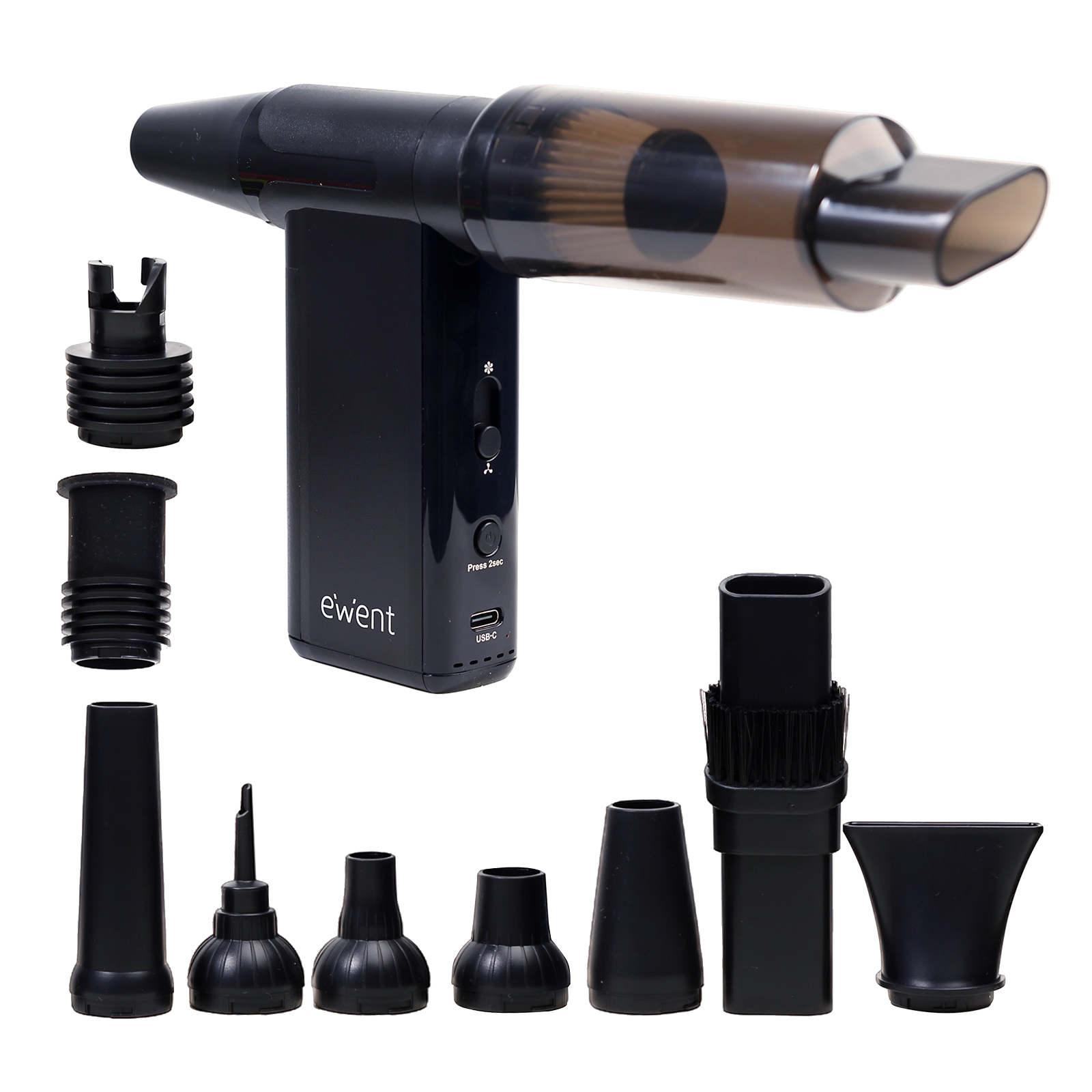 EW5682 | Electric Air Duster, Vacuum Cleaner, Inflator 8 Speeds 18000 | Ewent | distributori informatica