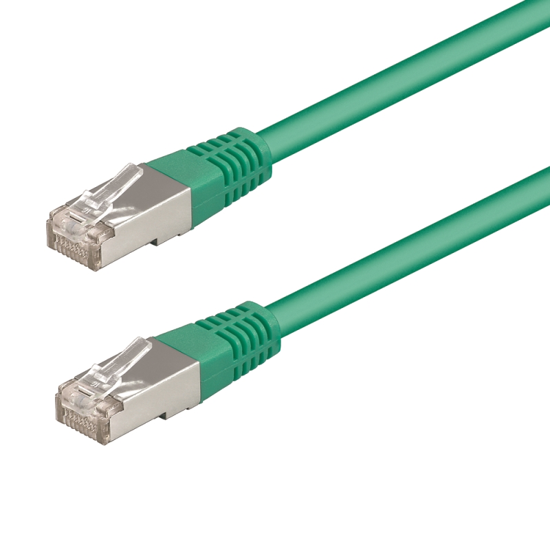 WPC-PAT-5F005G | CAVO PATCH CAT.5E F/UTP 0.5m VERDE | WP Cabling | distributori informatica