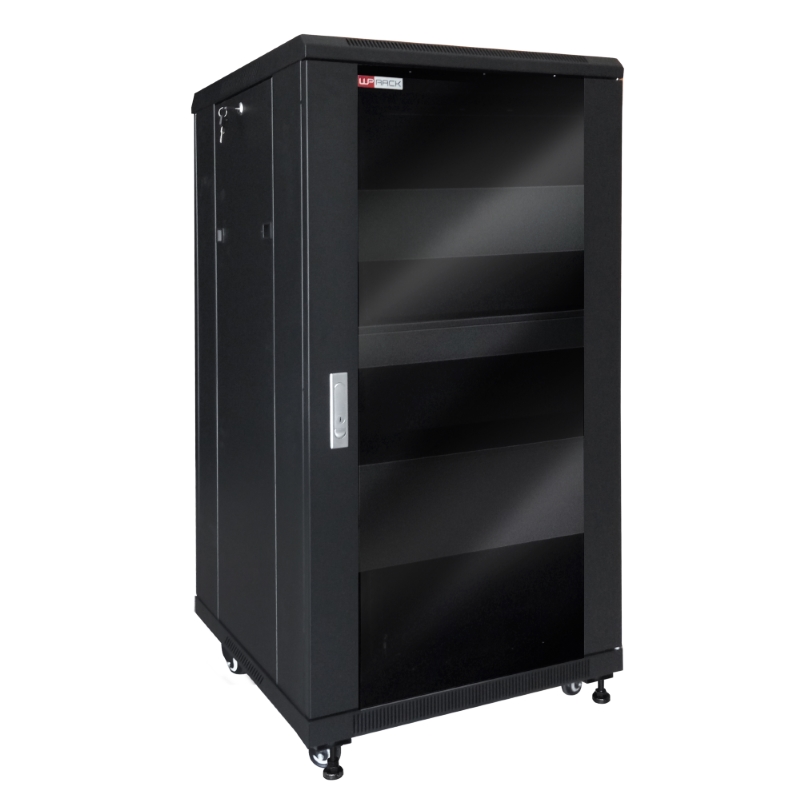 WPN-RNV-22606-B | 22U 19" AUDIO VIDEO RACK 600 x 600 mm, SCHWARZ, RAL 9005 | WP Rack | distributori informatica