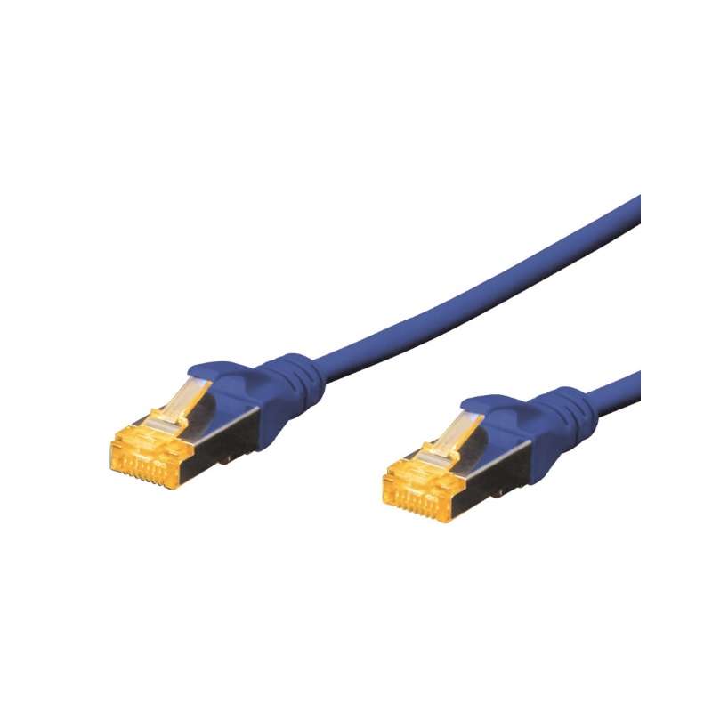 WPC-PAT-6ASF005B | CAT 6A S-FTP PIMF PATCHCABEL 0,5 m, LS0H BLAU | WP Cabling | distributori informatica