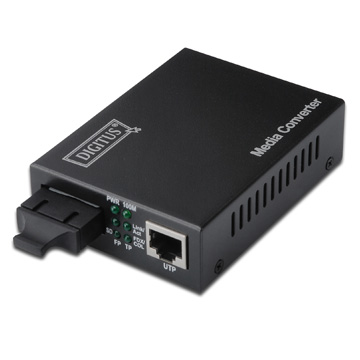 DI-DN-82021-1 | M.CONV. SM 10/100 - 100FX SC 20KM | Digitus | distributori informatica