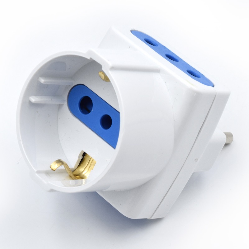 WY13009 | Adattatore semplice 3 prese con spina italiana 10A | OEM | distributori informatica