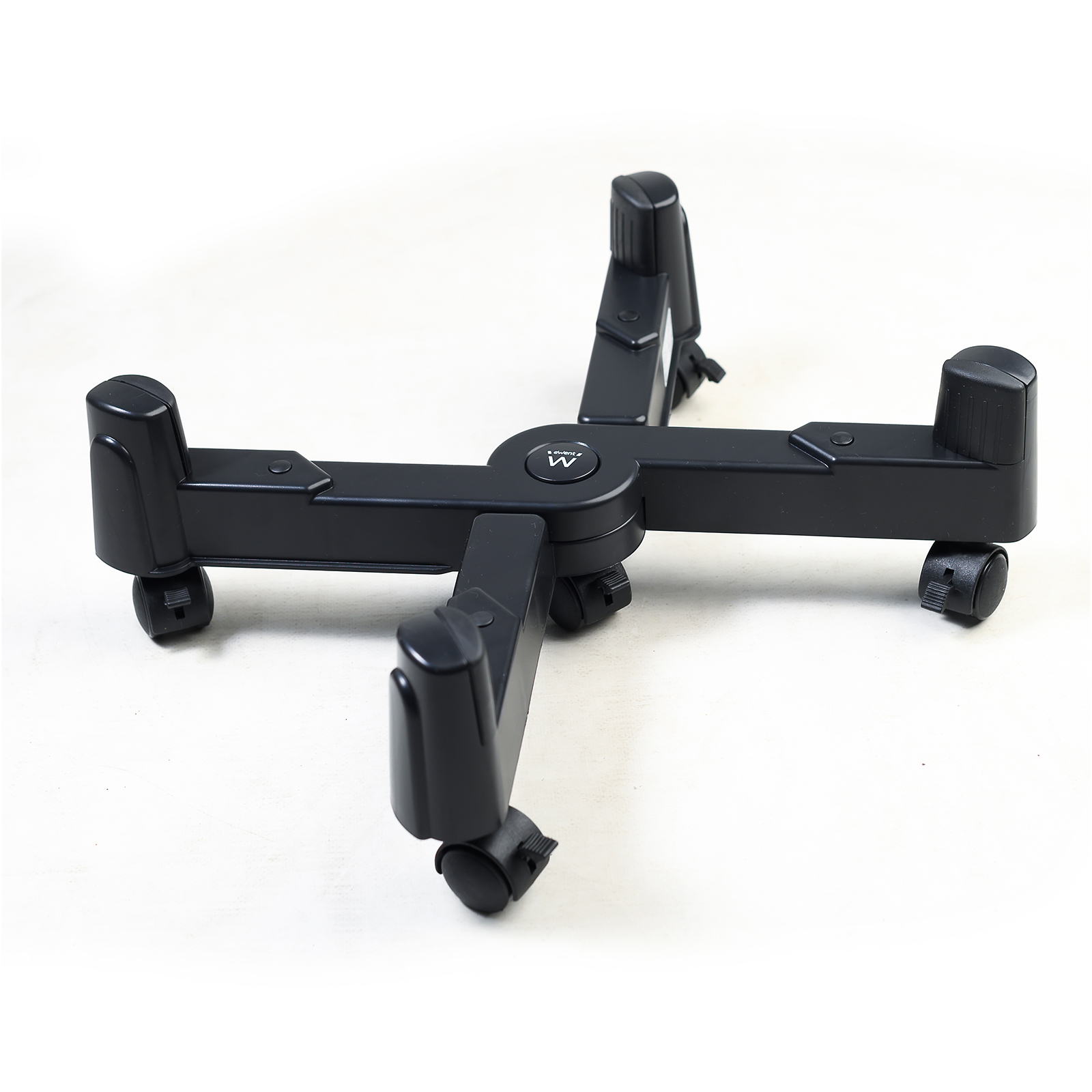 EW1292 | X-shaped CPU stand with adjustable width and five wheels | Ewent | distributori informatica