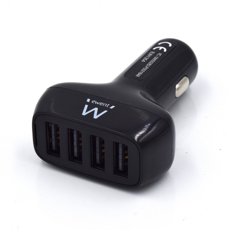 EW1354 | Cargador de coche USB de 9,6 A con 4 puertos USB |   | distributori informatica