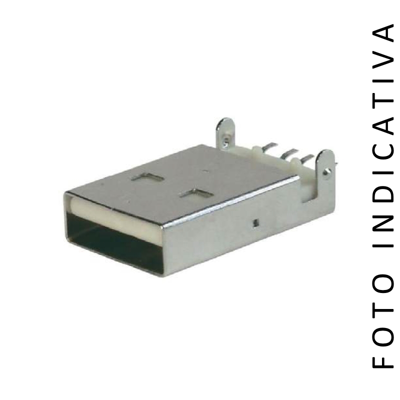 A-USB-A-LP/SMT | CONNETTORE USB FEMMINA DA CS A 90&#176; IN SMD BASSO PROF.TI | C-Industries | distributori informatica