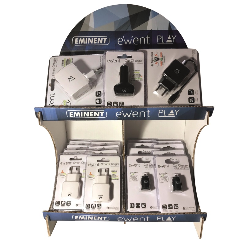 EW-BUNDLE3 | Mostrador de mostrador con cargadores USB | Ewent | distributori informatica