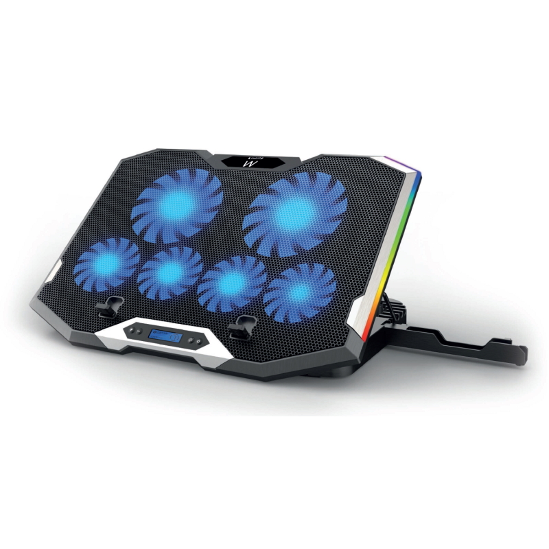 EW1260 | Soporte refrigerador RGB Multiangulo con 6 Ventiladores | Ewent | distributori informatica