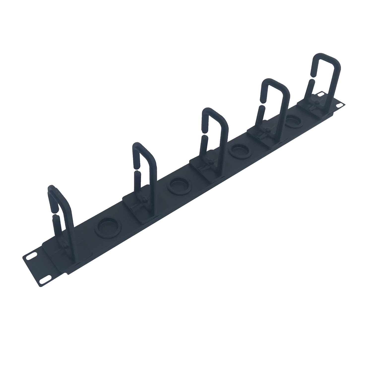 WPNACM102B | PANEL DE GESTIÓN DEL CABLEADO 1U, NEGRO RAL 9005 | WP Rack | distributori informatica