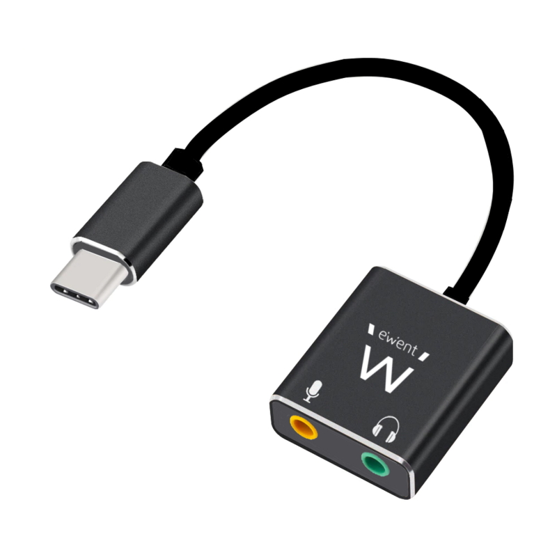 EC1645 | Cable adaptador de audio USB tipo C con 2 jack de 3,5 mm | Ewent | distributori informatica