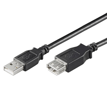 CC-100201-006-N-B | CAVO PROLUNGA USB 2.0 A/A M/F 0.6 mt NERO; bulkV | OEM | distributori informatica