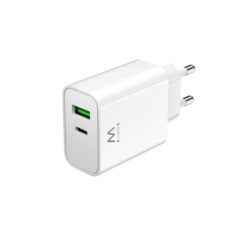 EW1325 | Cargador compacto GaN de 30W con USB-C PD y USB-A QC3.0 | Ewent | distributori informatica