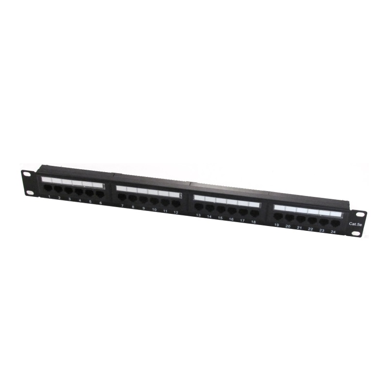 WPC-PAN-5U-24 | PANEL PATCH UTP CAT 5e 24 PORTE RJ45, 1U | WP Cabling | distributori informatica