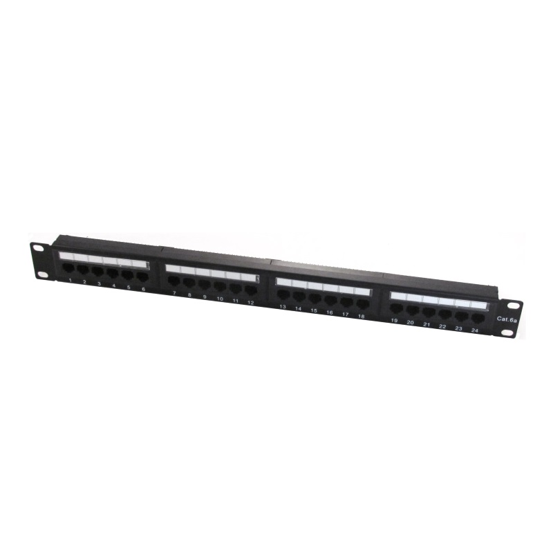 WPC-PAN-6AU-24 | PANEL PATCH UTP CAT 6a 24 PORTE RJ45, 1U | WP Cabling | distributori informatica