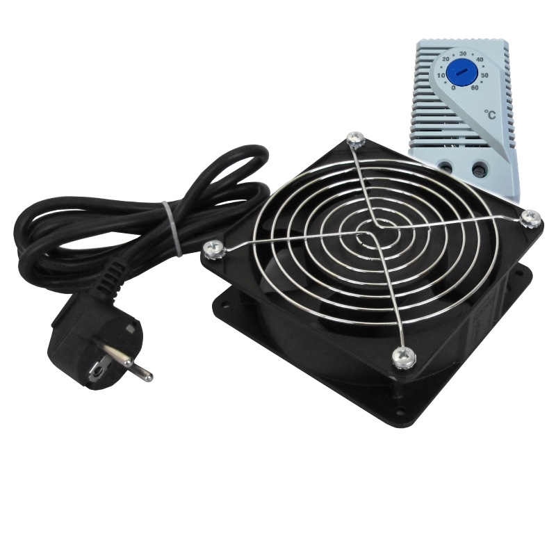 WPN-ACS-FAN120T | 120x120x38mm VENTILADOR DE 220V PARA BASTIDOR CON TERMOSTATO | WP Rack | distributori informatica