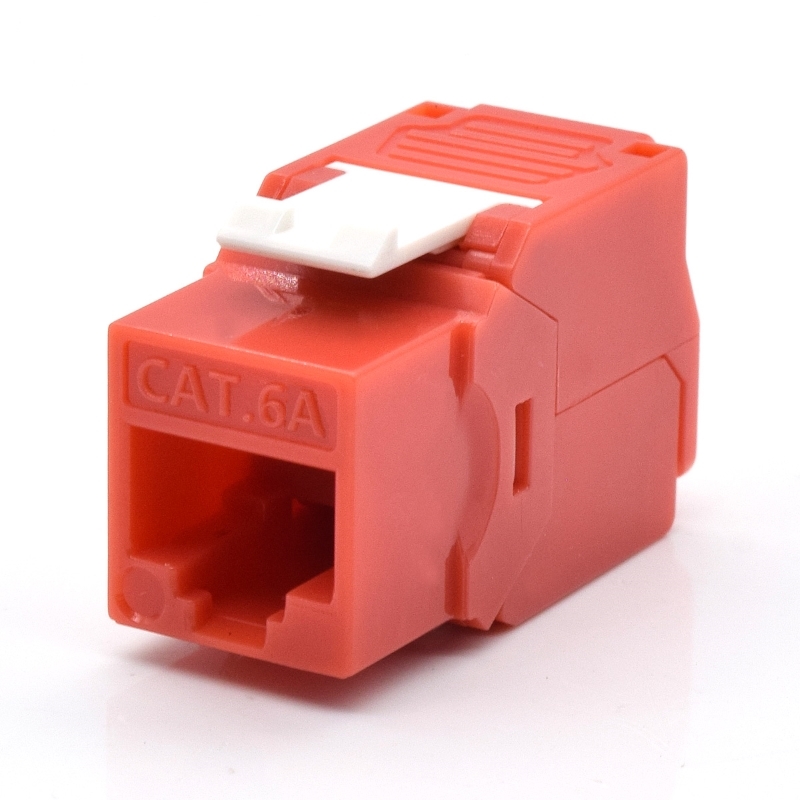 WPC-KEY-6AUP-TL/R | Presa Keystone Cat.6a UTP, Toolless, Colore Rosso | WP Cabling | distributori informatica