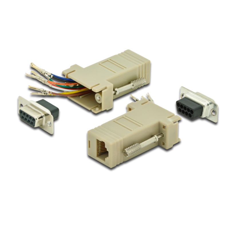 AT-23067 | ADAPTADOR MODULAR D-SUB 9PIN F/RJ45 8PIN F | OEM | distributori informatica