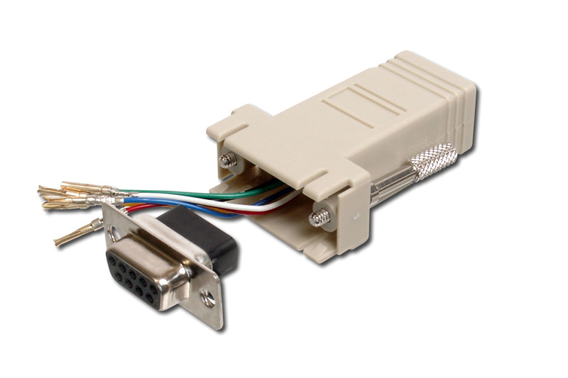 AT-23066 | ADAPTADOR MODULAR D-SUB 9PIN M/ RJ45 8PIN F | OEM | distributori informatica