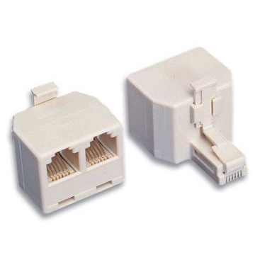 WPC-COUP-09 | ADAPTADOR MODULAR 6P4C H/M 2:1 | OEM | distributori informatica