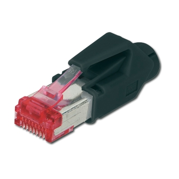 A-MO6-8/8HRS | CONECTOR MODULAR APANTALLADO CAT6, PARA CABLE REDONDO HIROSE | OEM | distributori informatica