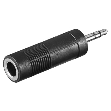 CC-220502-000-N-B | Adattatore Audio Stereo Jack 6.3mm F a Jack 3.5mm M | OEM | distributori informatica