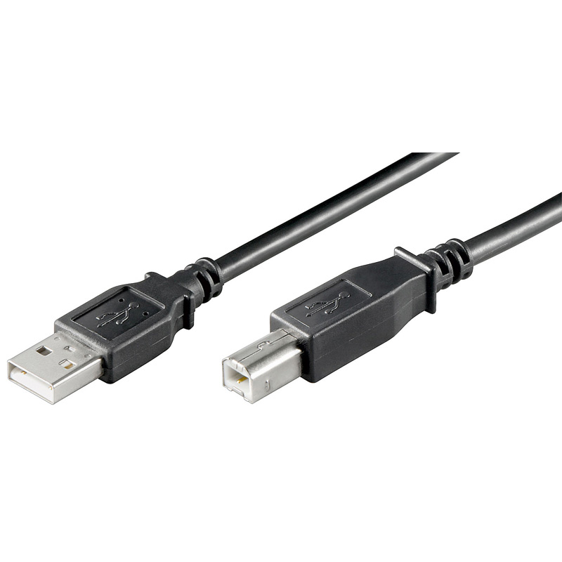 CC-100102-005-N-B | CAVO USB 2.0 A/B M/M 0.5 mt. NERO | OEM | distributori informatica