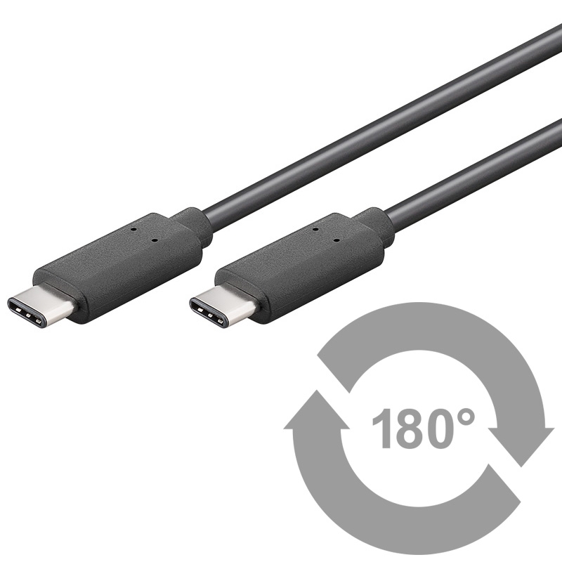 EW-100118-010-N-P | CAVO USB 3.1 C / C M/M NERO 1.0 mt | Ewent | distributori informatica