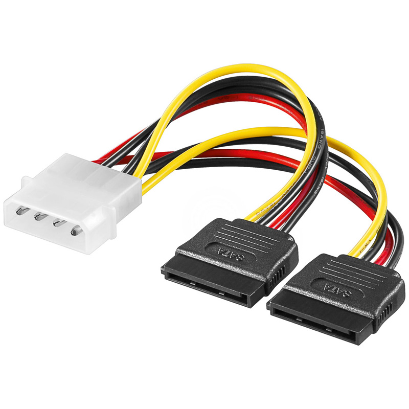 EC1500 | Cavo Alimentazione interna a Y Molex 4-pin a 2xSATA | Ewent | distributori informatica