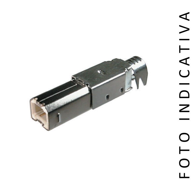 A-USBPB | CONNETTORE USB A SALDARE- TIPO B | C-Industries | distributori informatica