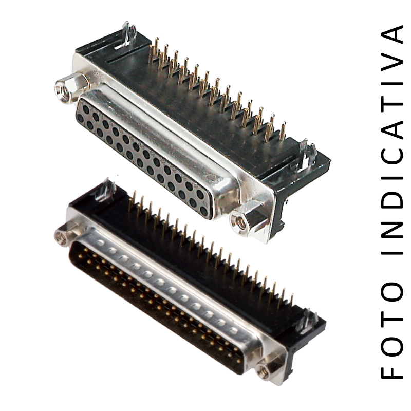 ADS09A/KGT1 | CONNETTORE D-SUB STAMPATO 09 POLI M DA CS A 90GRADI p.9,4mm | C-Industries | distributori informatica