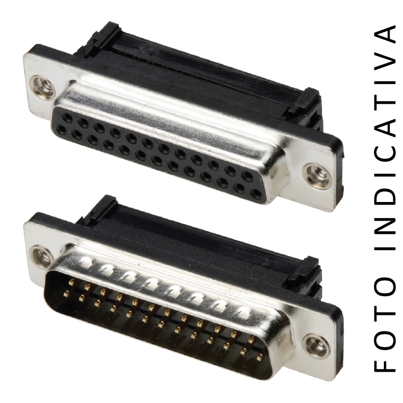 ADSF25LP-III/Z-UNC | CONNETTORE DSUB C.STAMPATO 25 POLI M RIVETTO FILETTATO | C-Industries | distributori informatica