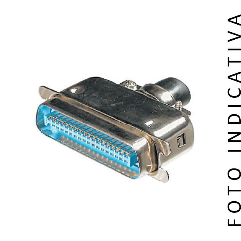 A57/50M | CONNETTORE CENTRONICS A SALDARE SU FILO C.CUSTODIA 50POLI M | C-Industries | distributori informatica