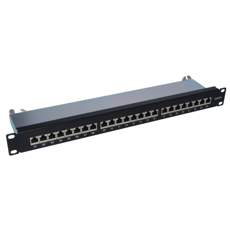 WPCPAN6AF24 | PATCH PANEL CAT 6a STP 24 PORTE RJ45, 1U |   | distributori informatica