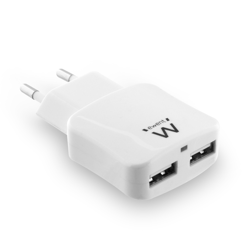 EW1302 | Caricatore da Casa a 2 porte USB 2.4A | Ewent | distributori informatica