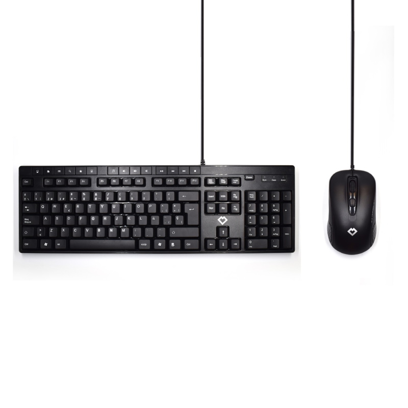 WY30102 | Kit Tastiera e Mouse Wired - Connessione Cavo USB 1.2 mt- ES | OEM | distributori informatica