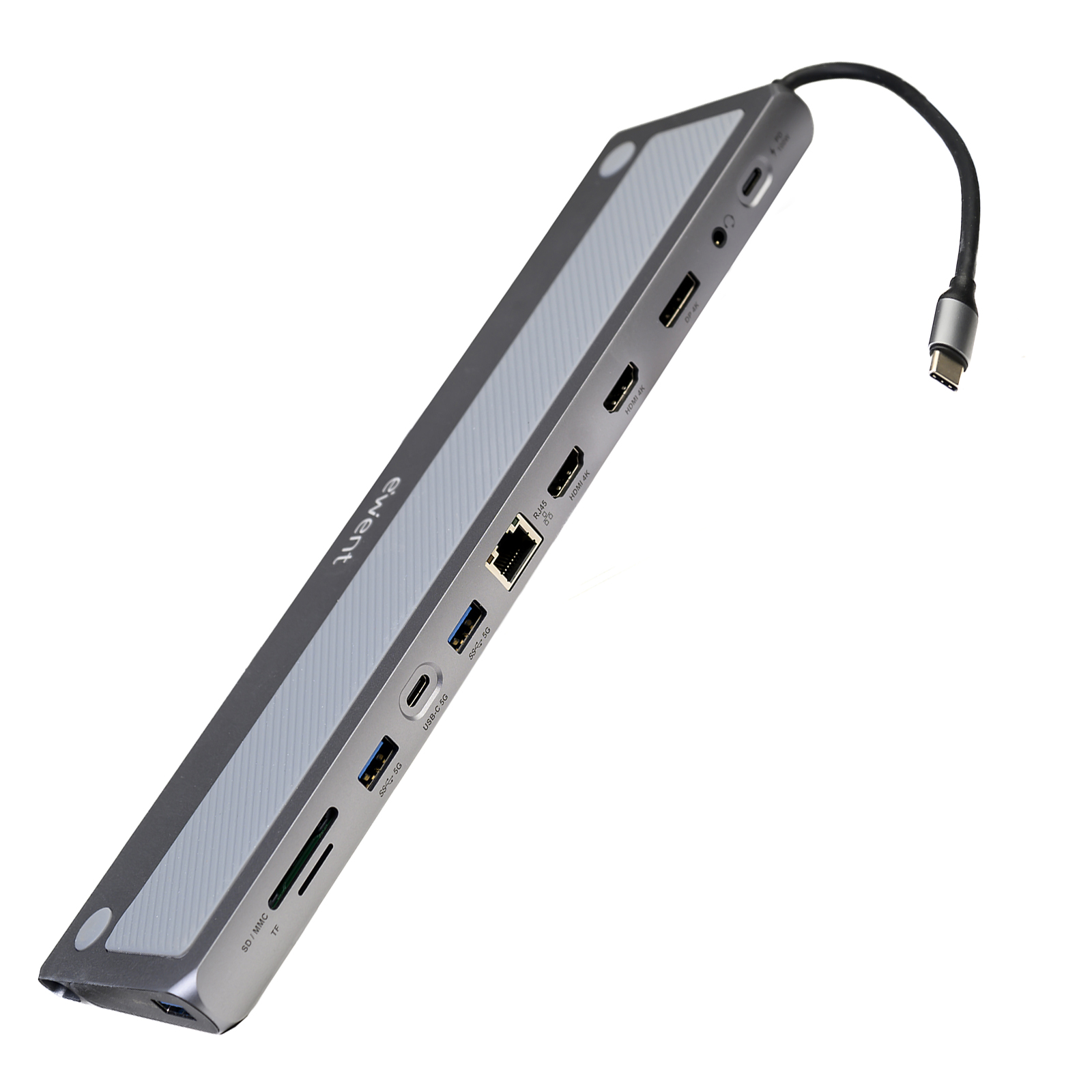 EW1150 | Dock multiporta USB-C 12 in 1 Type-C, 3xUSB 3.2, 2xHDMI 100W | Ewent | distributori informatica
