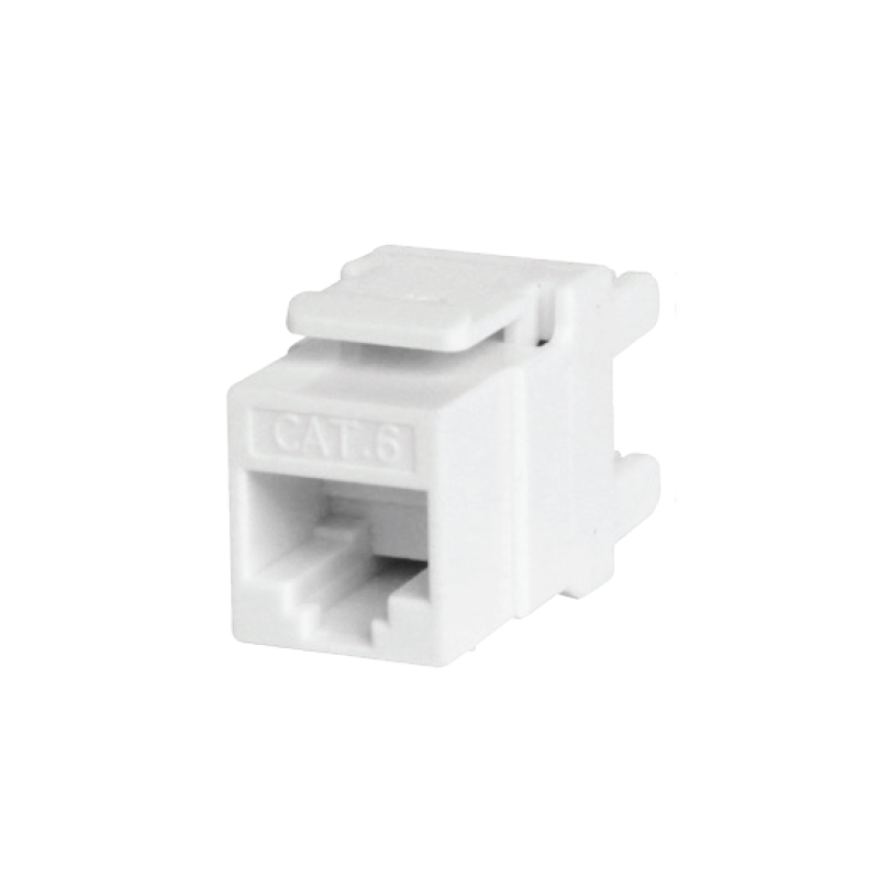 WPC-KEY-6U-180/WH | Presa Keystone RJ45 CAT 6 UTP 180&#176;, Bianca | WP Cabling | distributori informatica