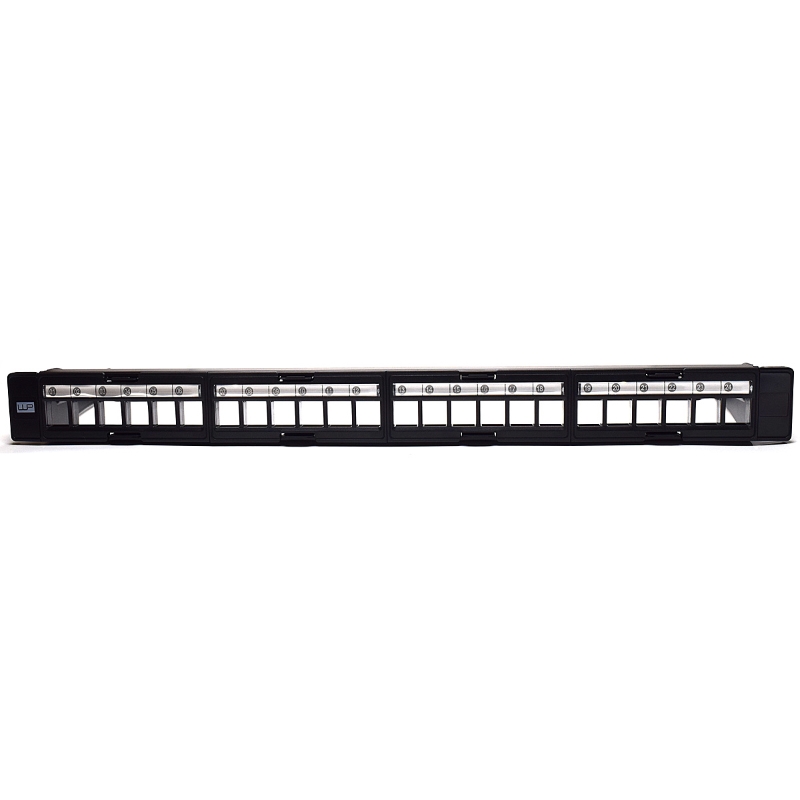 WPC-PAN-BUP24 | Patch Panel 19" UTP Modulare Vuoto Per 24 Prese Keystone, 1U | WP Cabling | distributori informatica