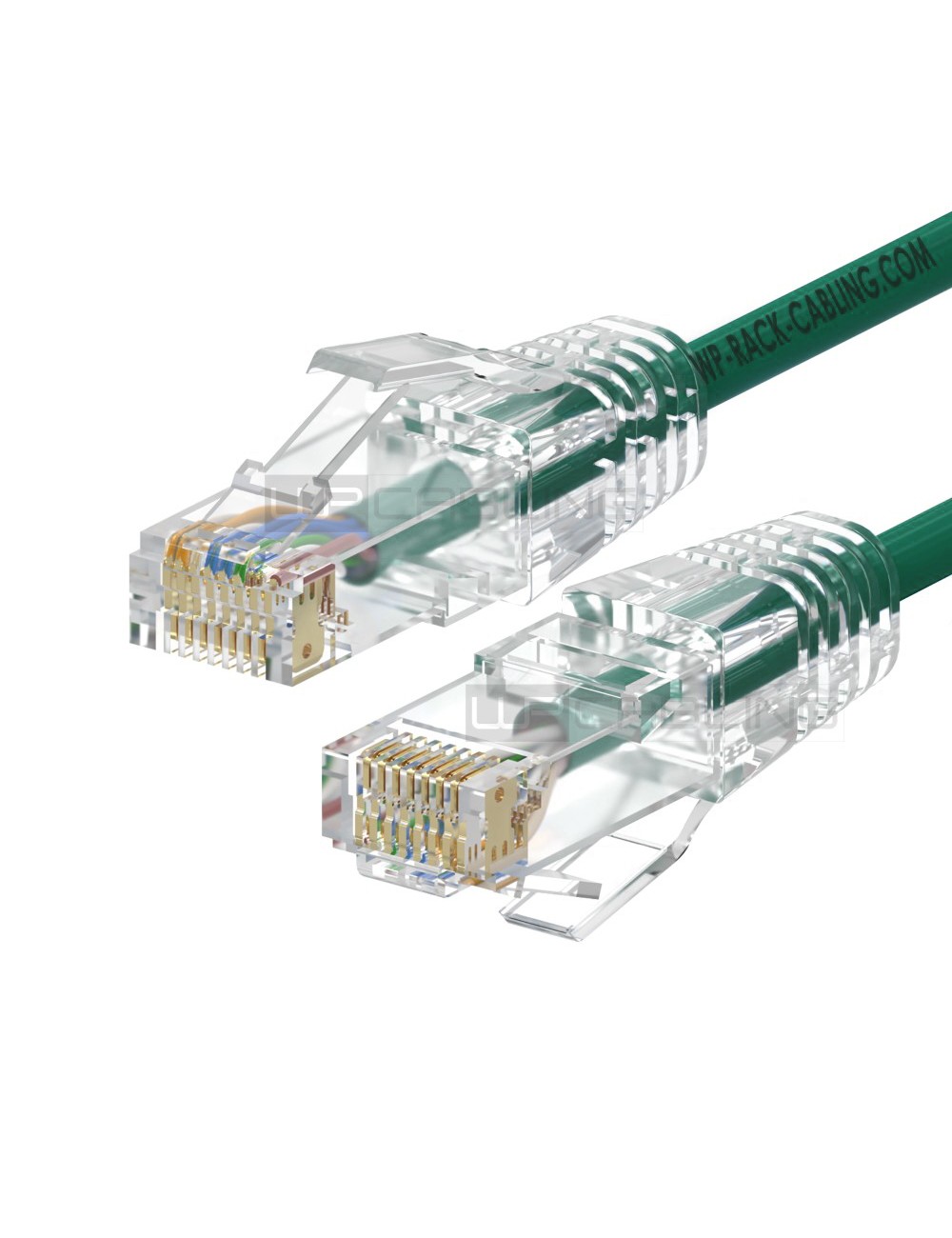 WPC-PAT-6AU002G-S | CAVO PATCH SLIM CAT.6A U-UTP, 0.20m VERDE | WP Cabling | distributori informatica